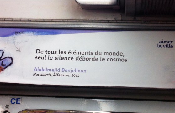 silence cosmos metro parisien